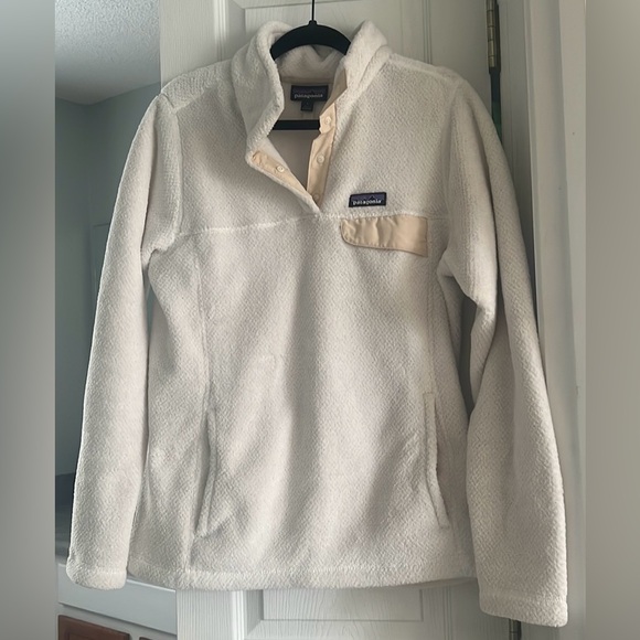 Patagonia Women's Re-Tool Snap-T Pullover - Raw Linen/White X Dye - L - Picture 1 of 5